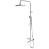 Image de Omnires Y1234ALCR, Système de baignoire thermostatique en saillie Y, Chrome