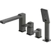 Image de Omnires SL7732GR Slide Robinet de Baignoire 4 Trous, Graphite