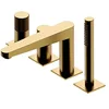 Image de ECOLAM Contour Robinet de Baignoire 4 Trous, Brushed Gold