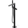 Image de ECOLAM Contour Anthrazit gebürstet Robinet de Baignoire sur Pied, Anthracite