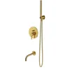 Image de Omnires SYSYW01GLB Y Système de Baignoire encastré, Brushed Gold