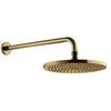 Image de Omnires WGSET1GLB Slimline Pommeau de Douche à Effet Pluie avec Bras, ø25 cm, Doré