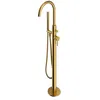 Image de Omnires Y1233GLB Y Robinet de Baignoire sur Pied, Gold