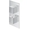 Image de Omnires FR7136ROCR, Robinet thermostatique de douche et de bain à encastrer (élément extérieur) Fresh, Chrome