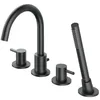 Image de Omnires Y1232GR, Robinet de baignoire 4 trous Y, Graphite