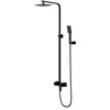 Image de Omnires BA7844BL Baretti Système de Douche en saillie, Black Mat