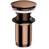 Image de Omnires A706CP KLIK-KLAK Bouchon clic-clac pour lavabo avec trop-Plein, Copper