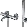 Image de Omnires Y1231NI, Robinet de baignoire avec ensemble de douche Y, Nickel
