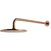 Image de Omnires WGSET1CPB Slimline Pommeau de Douche à Effet Pluie avec Bras, ø25 cm, Cuivré