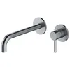 Image de Omnires Y1215HLNI, Robinet de lavabo à encastrer avec bec long Y, Nickel