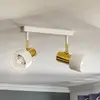 Image de Argon Spot pour plafond Destin, à 2 lampes, blanc/laiton