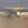Image de Argon Spot pour plafond Sado, blanc, acier, orientable, à 3 lampes rond