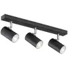 Image de Argon Spot pour plafond Noah, noir/chrome, acier, à 3 lampes