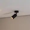 Image de Argon Spot pour plafond Sado noir acier, réglable à 1 lampe rond