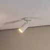 Image de Argon Spot pour plafond Sado, blanc, acier, orientable, à 1 lampe rond