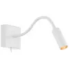 Image de Argon Applique murale Ojos, blanche, lampe de lecture, réglable, 33 cm, G9