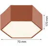 Image de Argon Plafonnier LED Libre, couleur terre cuite, acier, 3 000 K