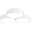 Image de tooLight Lampe à Suspension Triple White Lustre Plafonnier Éclairage de Plafond en métal pour Salon Chambre Cuisine Couloir (Blanc)