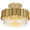 Image de tooLight Lampe à Suspension APP1100 Lustre Plafonnier Éclairage de Plafond en verre, métal pour Salon Chambre Cuisine Couloir (or)