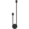 Image de tooLight Lampe à Suspension APP1147-2W Lustre Plafonnier Éclairage de Plafond en verre, aluminium, métal pour Salon Chambre Cuisine Couloir (noir)