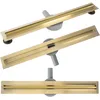 Image de Rea Drain linéaire Neox Slim pro Gold 60 Caniveau de Douche en Acier Inoxydable Siphon Sol d'évacuation pour Salle de Bain Drain De Plancher Douche (Or)