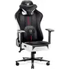 Image de Diablo Chairs Chaise de Jeu Ergonomique pivotante X-Player 2.0 avec réglage de la Hauteur Appui-tête et Coussin Lombaire réglables Mousse HR système Tilttech Taille Normal Noir-Blanc