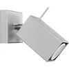 Image de SOLLUX lighting Applique murale d'intérieur - Applique en acier - 1 lumière - Ampoule LED - Gris Merida