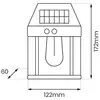 Image de Milagro Lighting Applique d'extérieur LED solaire Filo, plastique, noir, IP44