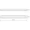 Image de Milagro Lighting Plafonnier LED Batten, longueur 60 cm, aluminium, noir, 4 000 K