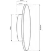 Image de Milagro Lighting Applique murale LED Disk, Ø 18 cm, noir, plastique, IP65, CCT