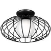 Image de KRONOS Noir 1xE27 Plafonnier Lampe suspension Lampe suspension Lumière pendante