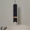 Image de Eko-Light Suspension Vidar, noir avec détail en bois, à 1 lampe