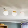 Image de Eko-Light Plafonnier Sfera à 3 lampes direct long verre/bois