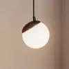 Image de Eko-Light Suspension Sfera, à 1 lampe, verre, métal, noir