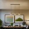 Image de Eko-Light Suspension Sombra, fumée, à 3 lampes, allongée
