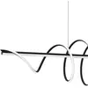 Image de Eko-Light Suspension LED Twist, plastique noir, 30 W, longueur 110 cm