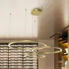 Image de Eko-Light Suspension LED Galaxia, plastique, doré, à 3 lampes, 85 W