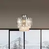Image de Eko-Light Plafonnier Aspen métal chromé, cristaux de verre, Ø 45 cm