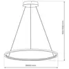 Image de Milagro Lighting Suspension LED Saturno, Ø 100 cm, dorée, à 1 lampe, 4 000 K