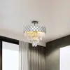 Image de Eko-Light Plafonnier Carisma métal chromé cristaux de verre Ø 50 cm