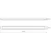 Image de Milagro Lighting Plafonnier LED Batten, longueur 90 cm, aluminium, blanc, 4 000 K