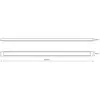 Image de Milagro Lighting Plafonnier LED Batten, longueur 120 cm, aluminium, blanc, 4 000 K