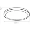Image de Milagro Lighting Plafonnier LED Vera, blanc, plastique, Ø 22 cm, IP65
