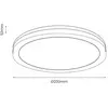 Image de Milagro Lighting Plafonnier LED Marlon, Ø 22 cm, noir, plastique, IP54