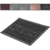 Image de KADAX Paillasson en caoutchouc lavable pour intérieur et extérieur - 60 x 40 cm - Noir