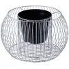 Image de KADAX Panier de Jardinage en Acier galvanisé pour arrosage, Fleurs, Jardin, terrasse,   66 cm, H: 40 cm argenté