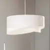 Image de Maco Design Suspension Vivien en velours blanc