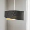 Image de Maco Design Suspension Vivien tricolore gris foncé/blanc/doré
