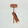 Image de SIGMA Spot pour plafond Leda 1, rouge brique, à 1 lampe, hauteur 34 cm