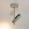 Image de SIGMA Spot pour plafond Leda 1, taupe, à 1 lampe, acier, GU10, hauteur 34 cm